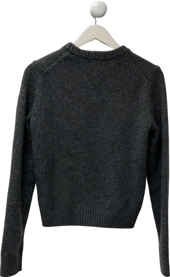 H&M Grey Text-motif Jumper UK S