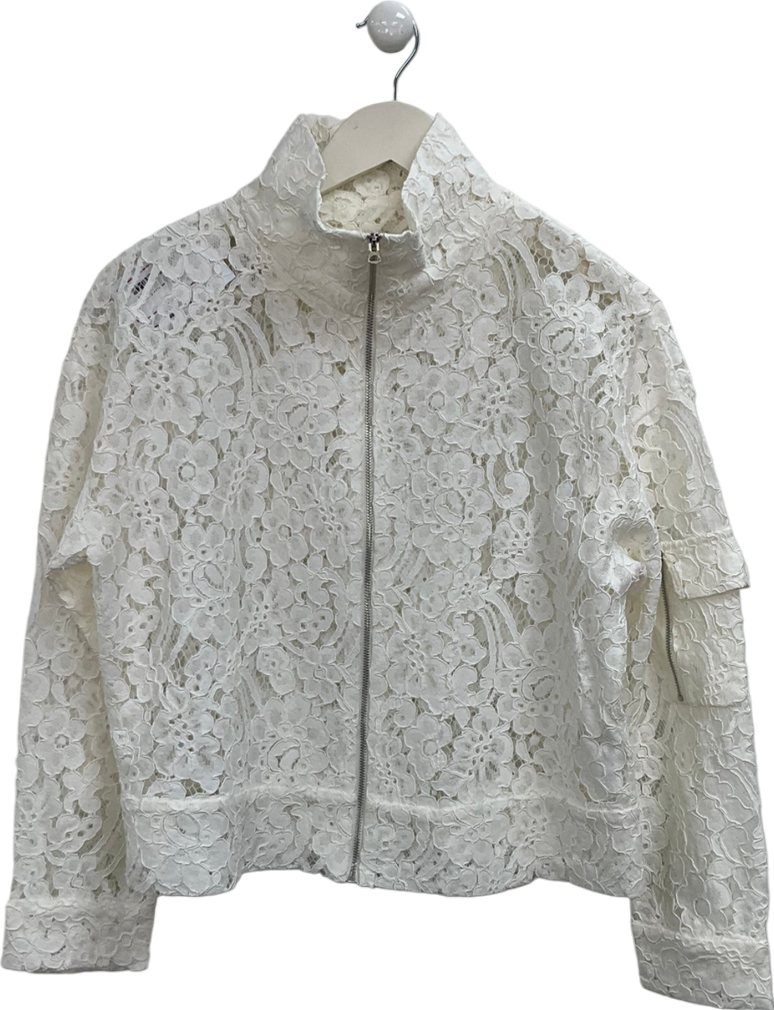 S Deer White Lace Jacket UK S