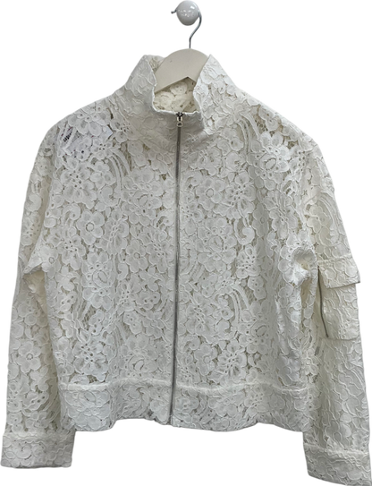 S Deer White Lace Jacket UK S