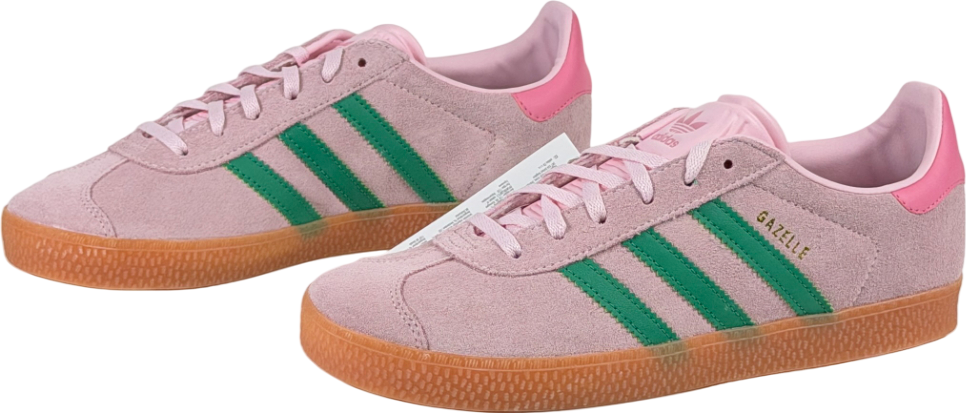 ADIDAS Gazelle Pink / Green Trainers Jp7128 U UK 6 EU 39