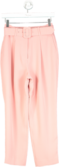 LK Bennett Pink Tabitha Belted Trousers UK 6