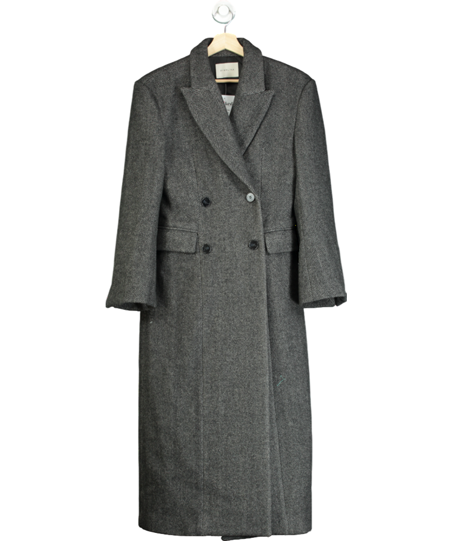 By Malina Grey Tweed Lucy Coat UK S