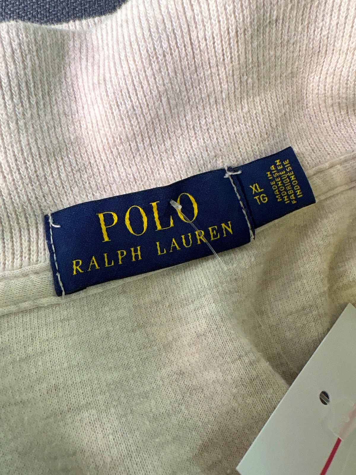 Ralph Lauren Cream Polo Long Sleeve Shirt UK XL