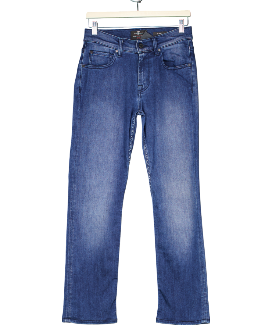 7 For All Mankind Dark Blue Slimmy Stretch Jeans W29