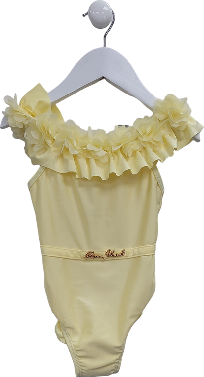 River Island Yellow Flower Embellished Swim Suit 12 Years