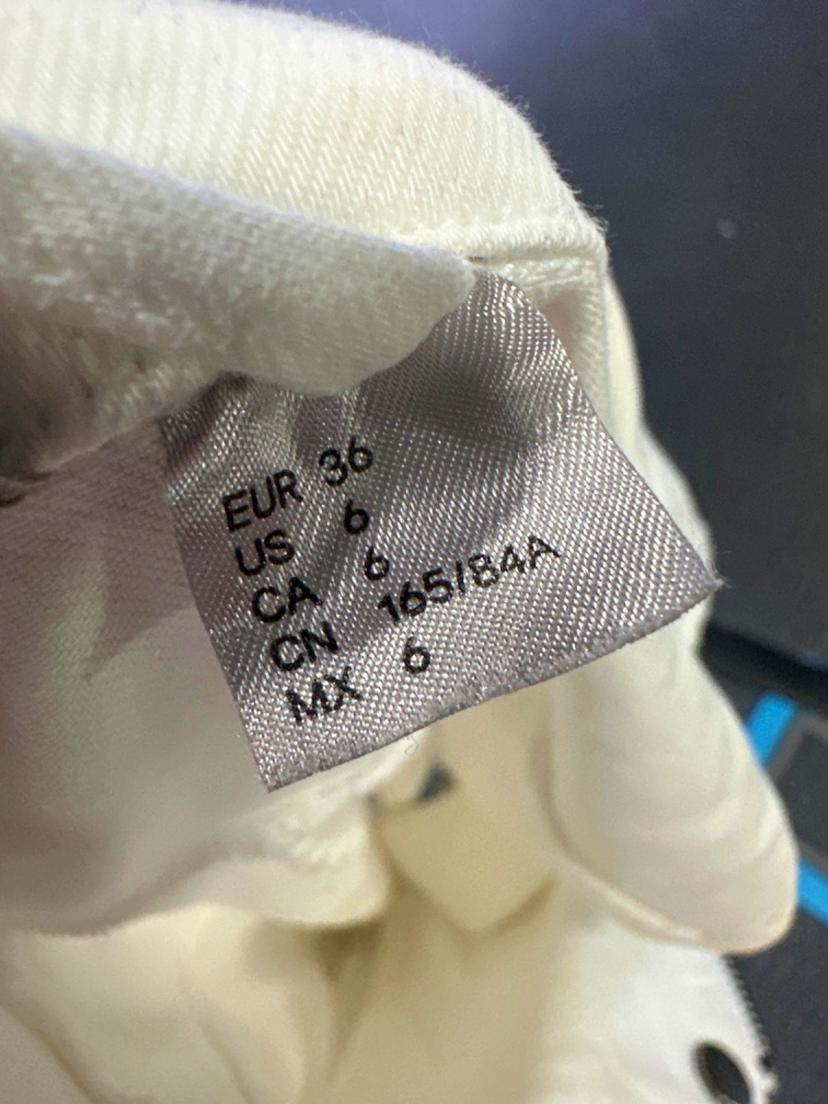 H&M White Sleeveless Belted Dress UK 4