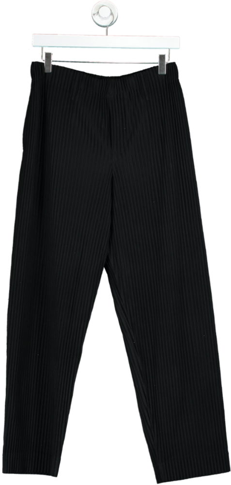 Homme Plissé Issey Miyake Black Pleated Trousers UK M/L