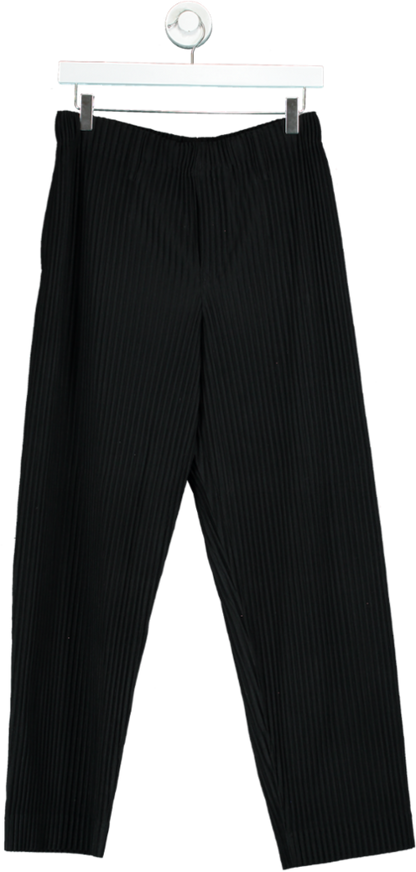 Homme Plissé Issey Miyake Black Pleated Trousers UK M/L