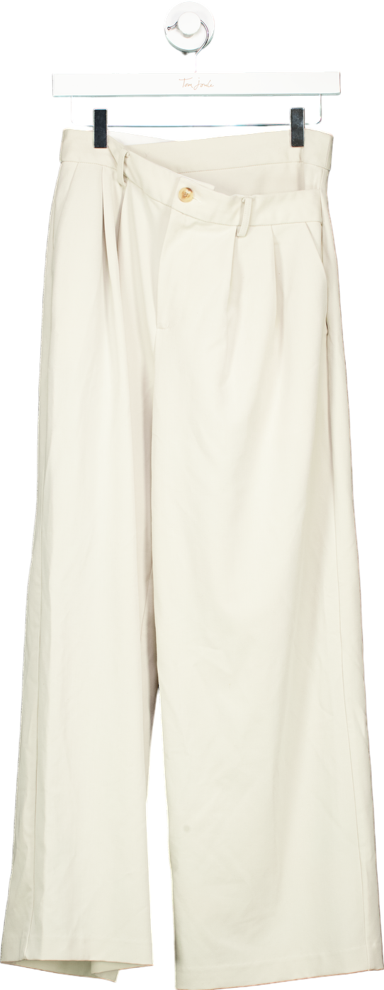 Sunder Market Cream Wide Leg Trousers UK M