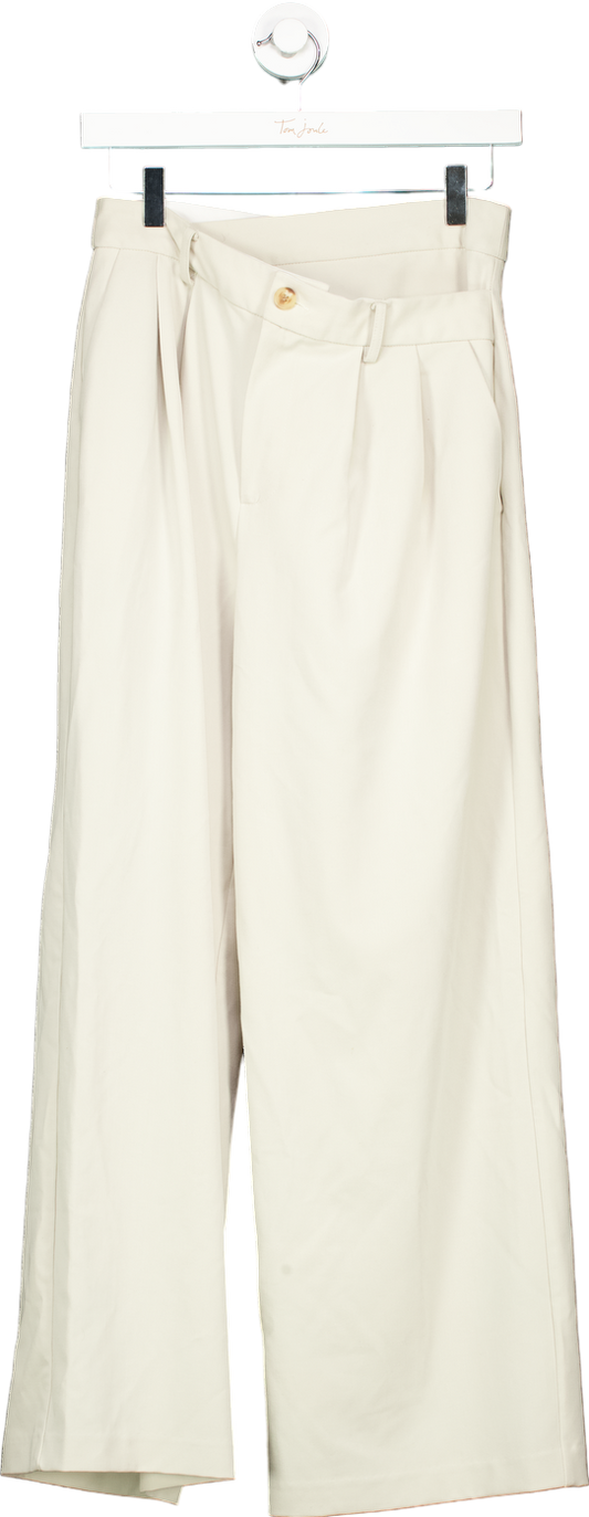 Sunder Market Cream Wide Leg Trousers UK M