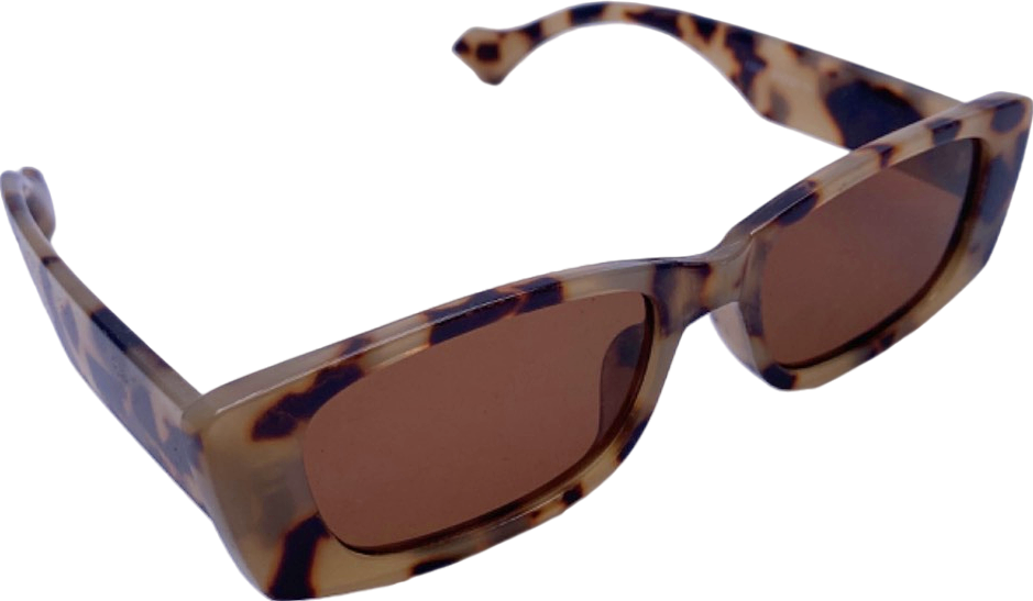 Tortoiseshell Rectangular Sunglasses 13021 51-21-141