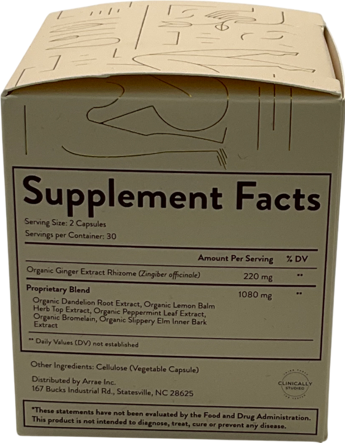 arrae Bloat Alchemy 60 capsules