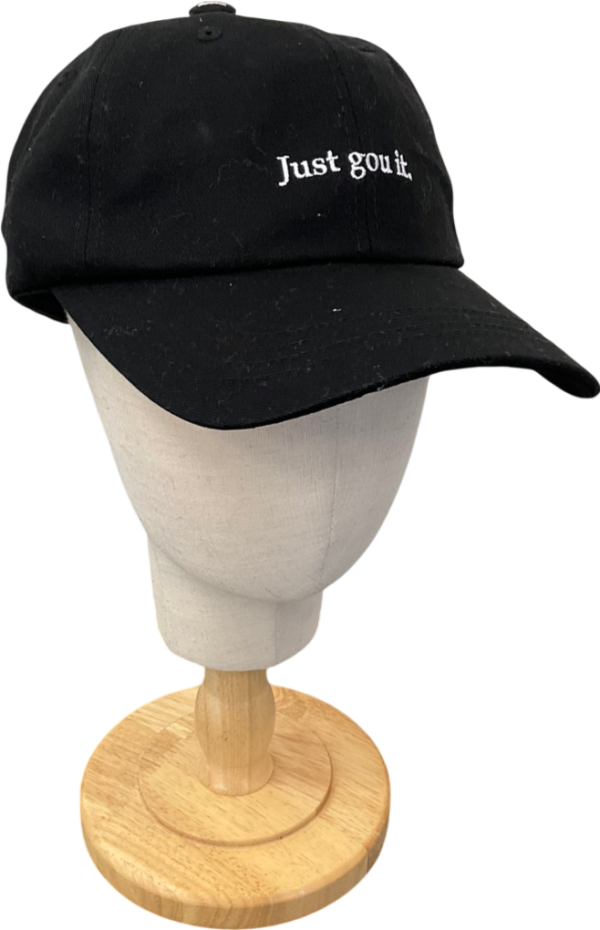 peggy goods Black Just Gou It Baseball Cap One Size