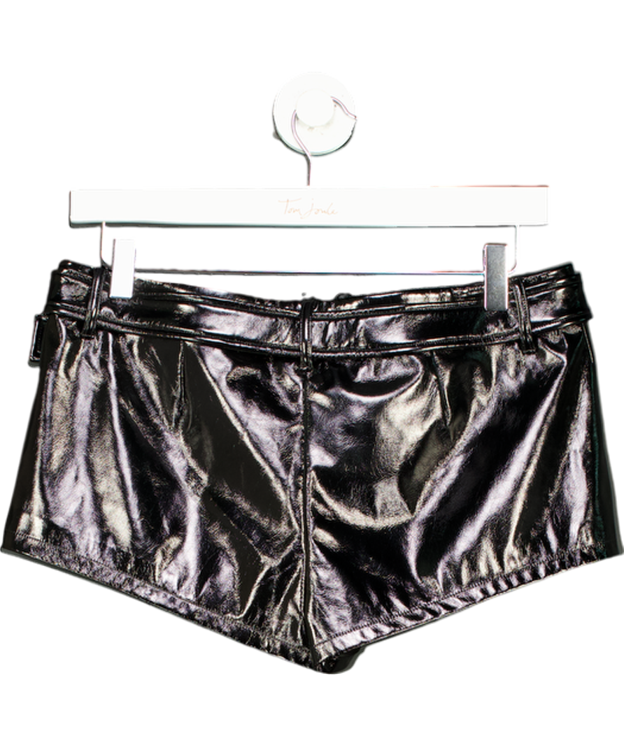 Lovers and Friends Black Arya Faux Leather Short UK S