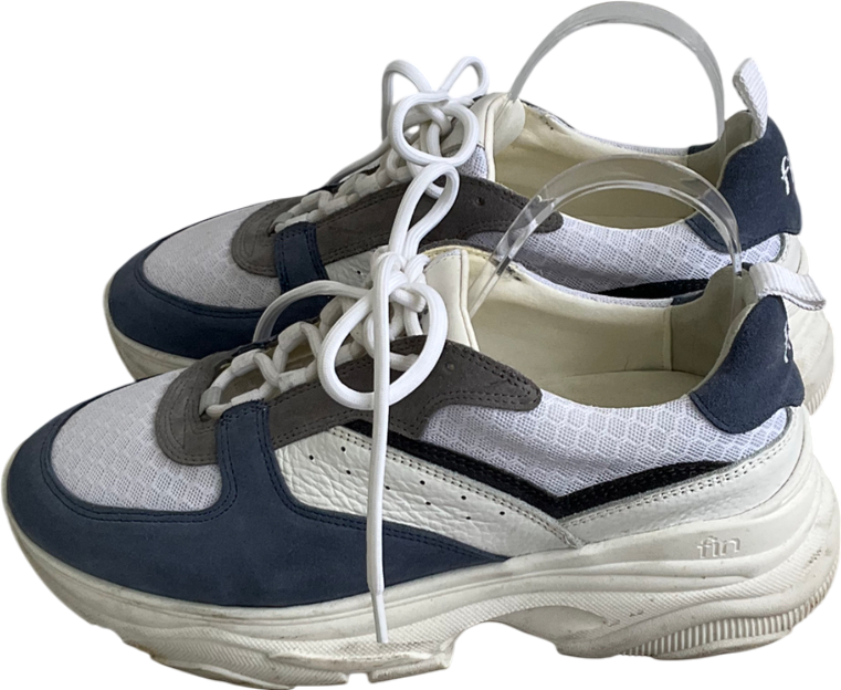 fin White Coastal Blue Trainers UK 9 EU 42 👠