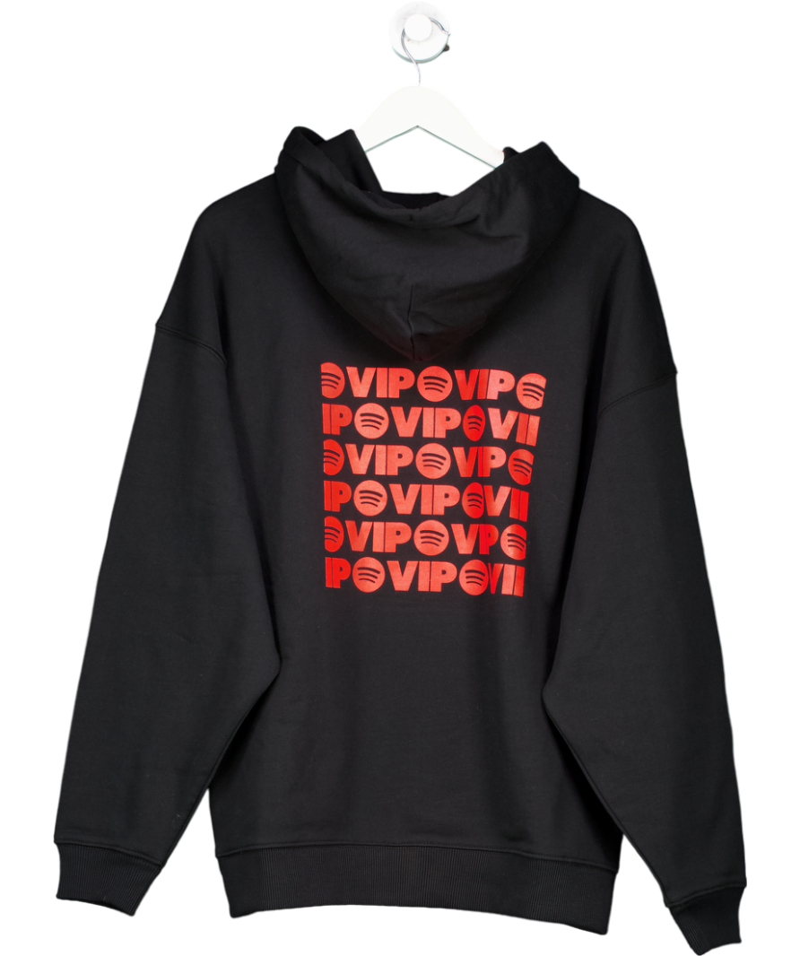Stanley Stella Black Spotify Vip Printed Hoodie UK M