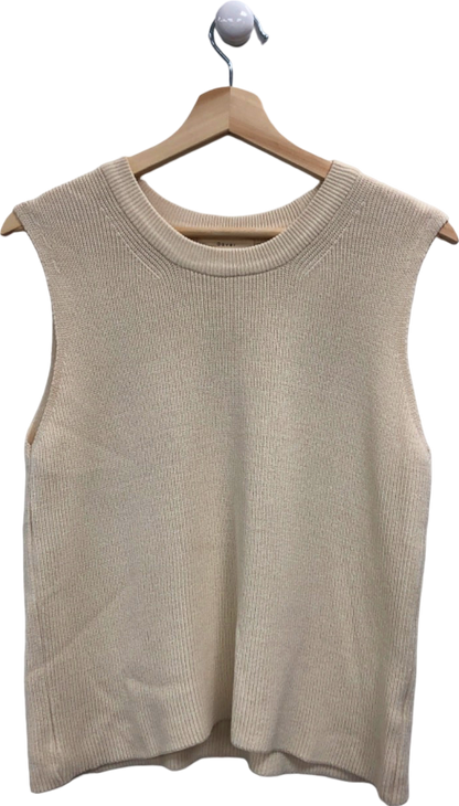 Dover Off-White Sleeveless Knit Top One Size