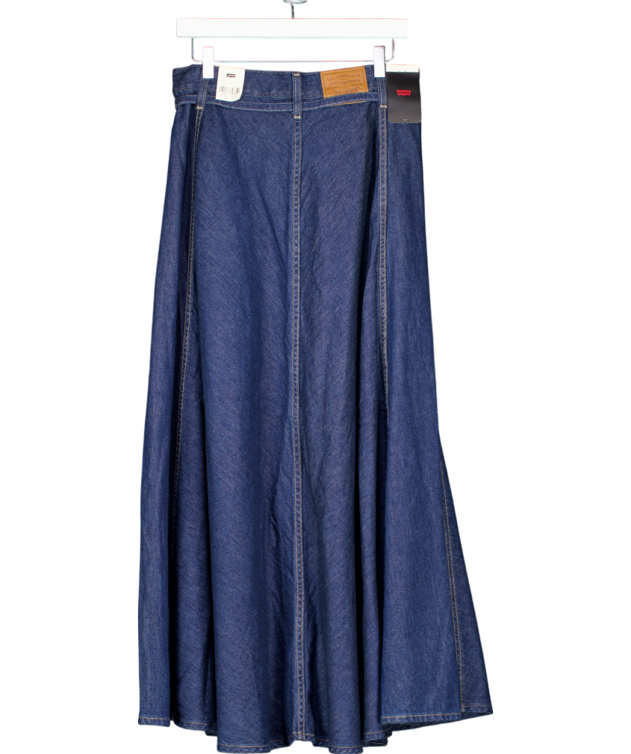 levis Blue Denim Maxi Skirt W27