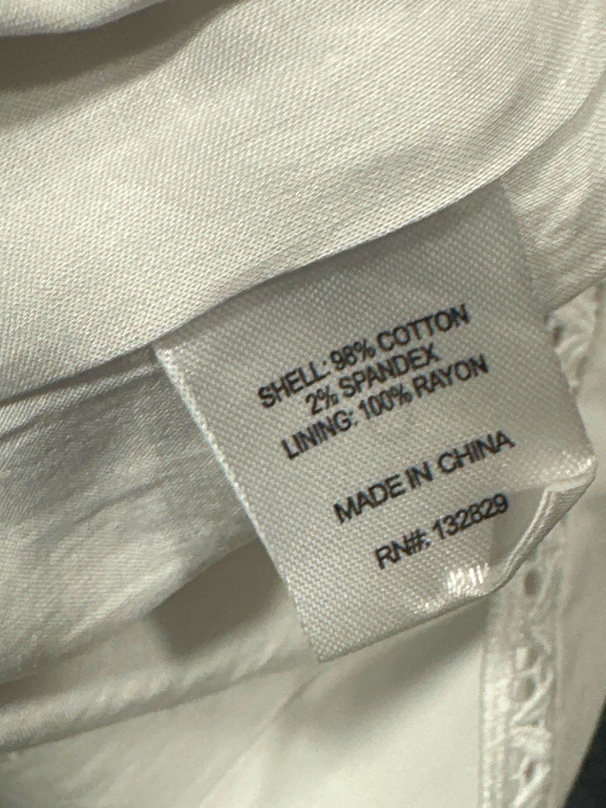 Majorelle White Cotton Lace trim kismet Top UK S