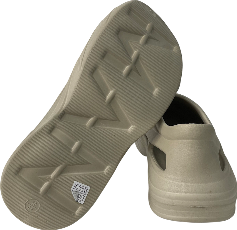 boohooMan Nude Perforated Moulded Mule UK 10 EU 44 👞