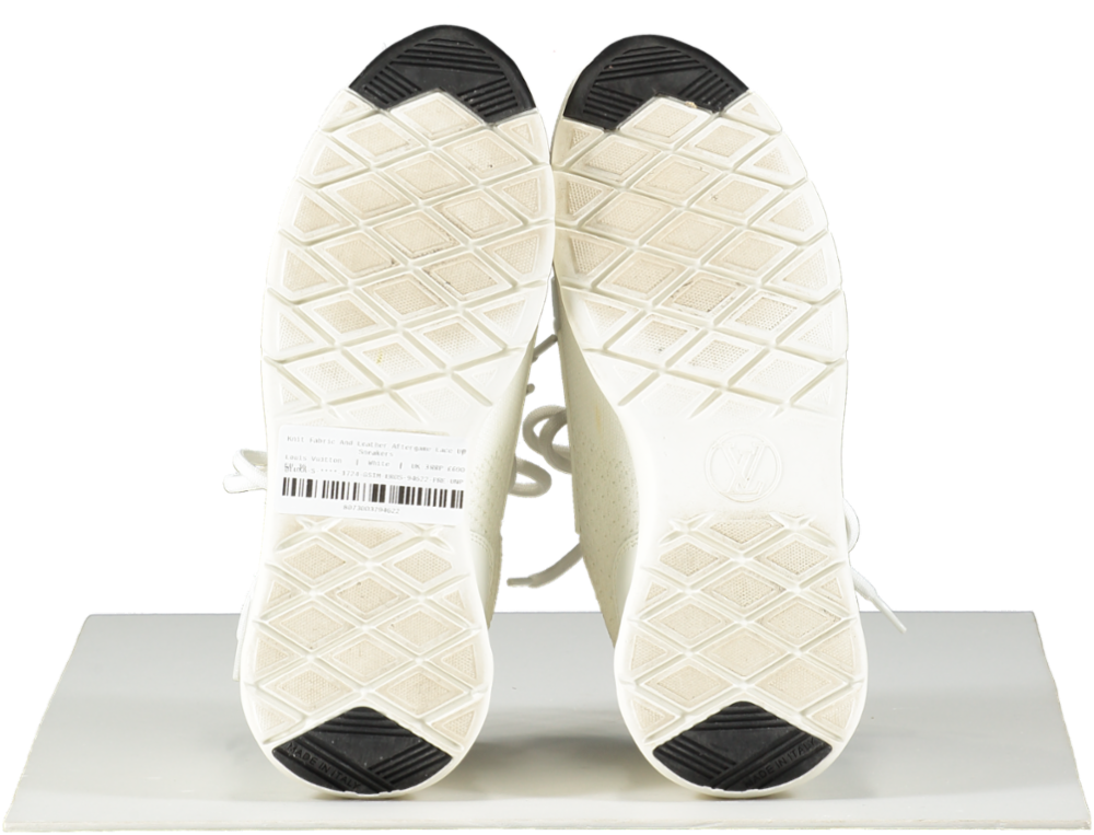 Louis Vuitton White / Monogram Aftergame Lace Up Trainers UK 3 EU 36