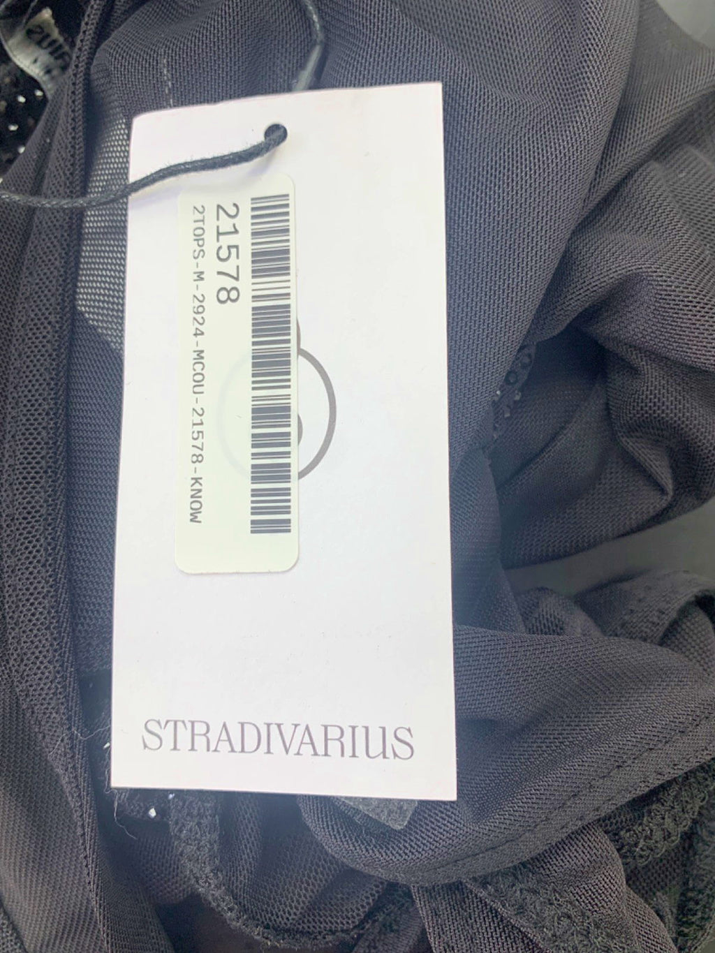 Stradivarius Black Bodysuit XS