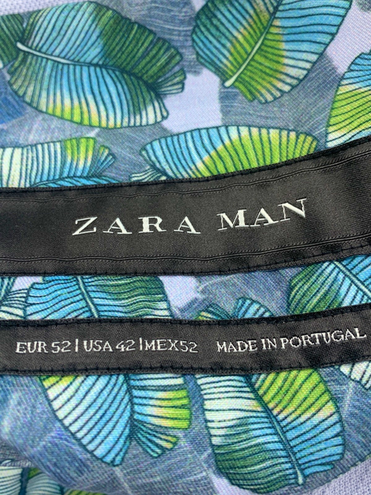 Zara Man Light Blue Blazer EU 52 UK 42" Chest