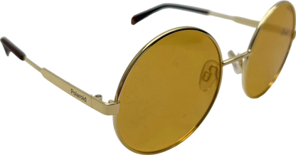 Polaroid Gold Round Sunglasses