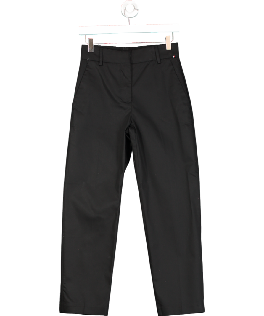 Tommy Hilfiger Slim Straight Trousers, Black UK 4