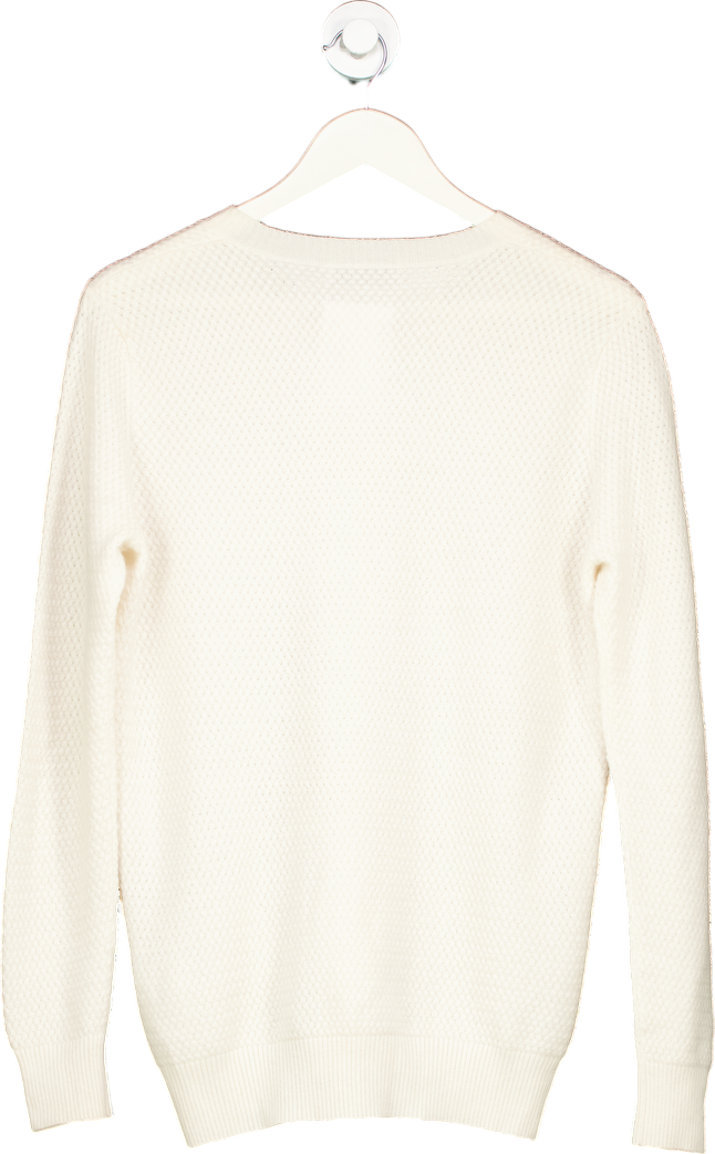 Lucy Nagle White Cashmere Jumper M