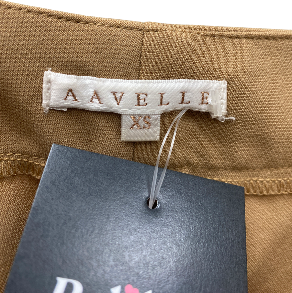Aavelle Beige Tapered Trousers UK XS