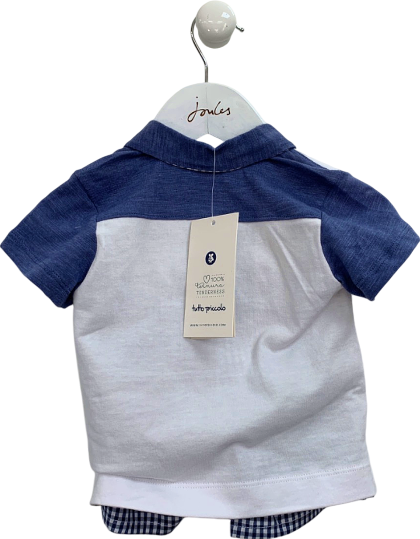 Tutto Piccolo Multi-coloured Navy Blue Two-Piece Set 12 Months