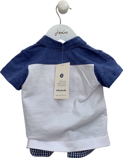 Tutto Piccolo Multi-coloured Navy Blue Two-Piece Set 12 Months