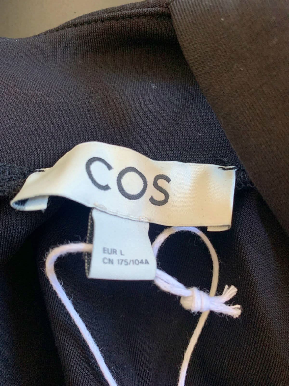 COS Black Strappy Midi Dress L