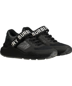 Burberry Black Ronnie Zig Low Trainers UK 5.5 EU 39.5