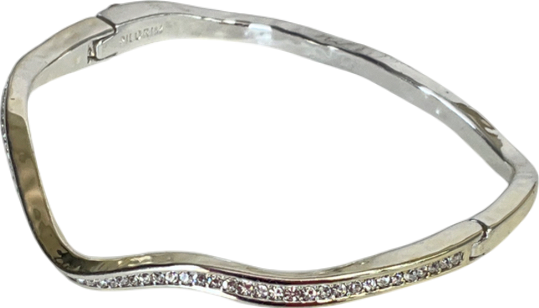 pilgrim Metallic Connect Crystal Bracelet Silver-plated