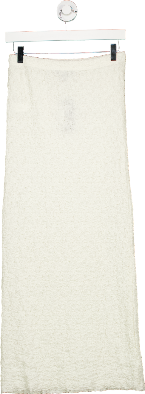 New Look Cream Teddy Textured Skirt UK 10