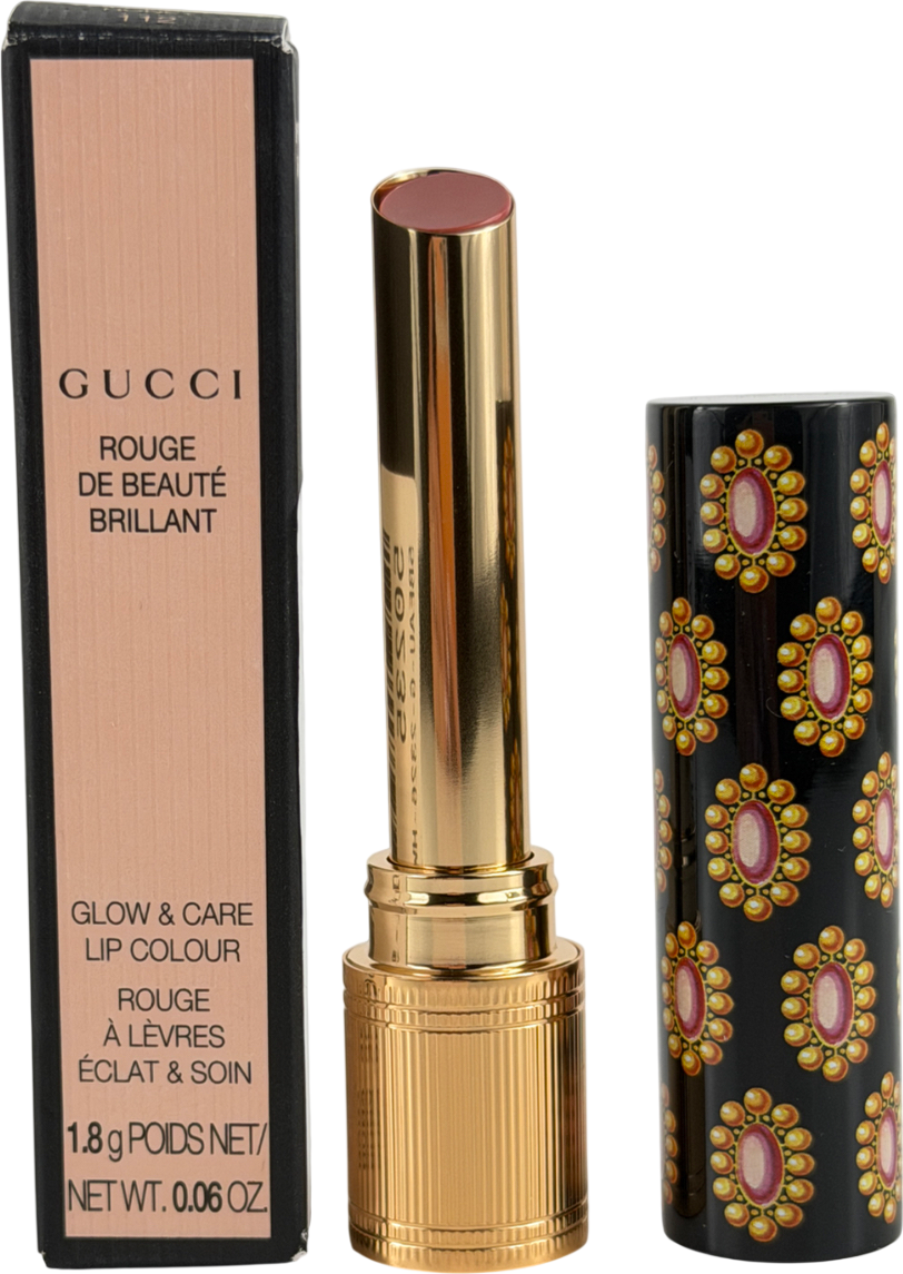 Gucci Rouge De Beaute Brilliant Lipstick 112 Sally Soft Honey 1.8g