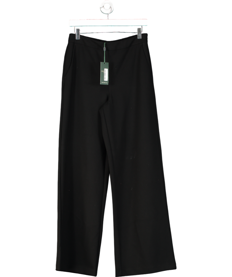 Hobbs Black Kathy Wide Leg Trousers UK 10