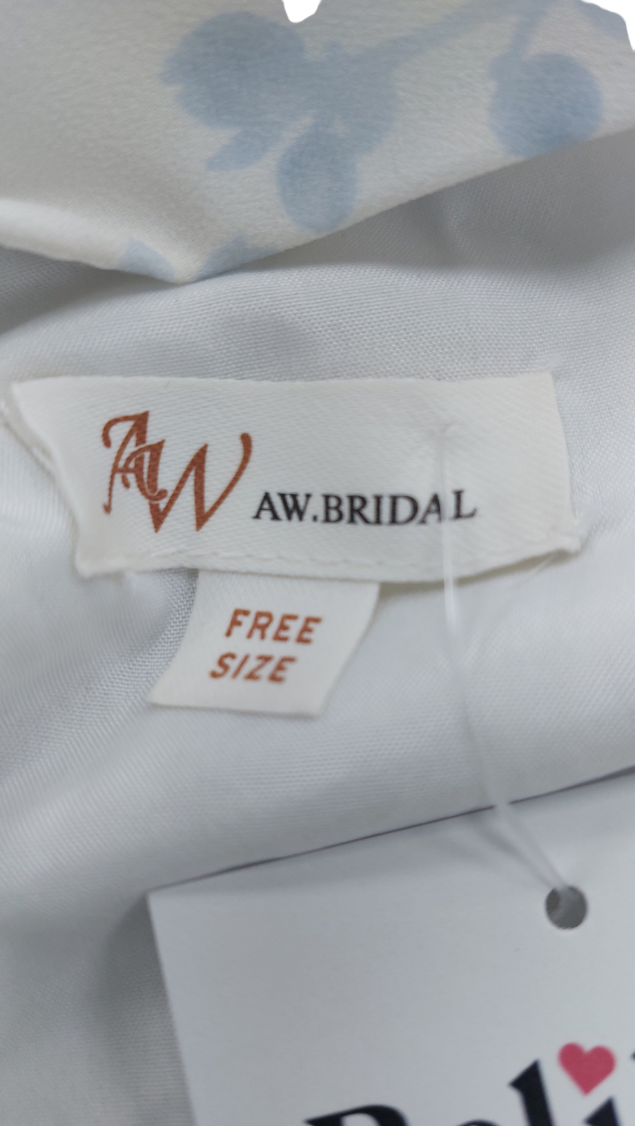 AW Bridal Blue Floral Chiffon Swing Dress UK S