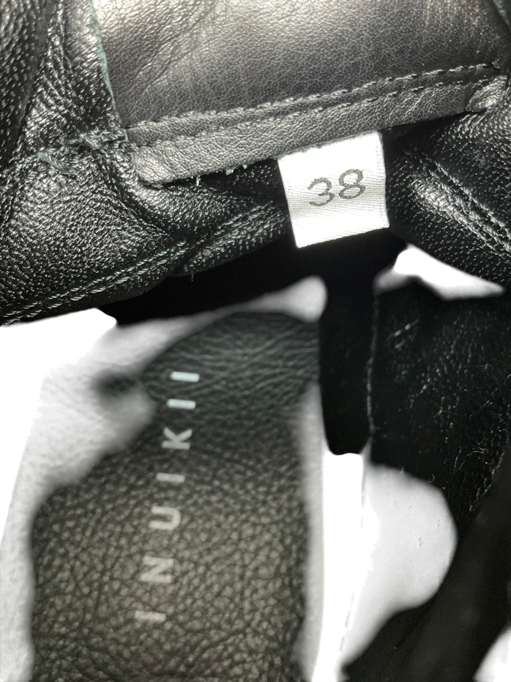 INUIKII Leather Matilda Black Platform Sneaker  Boots UK 5 EU 38 👠