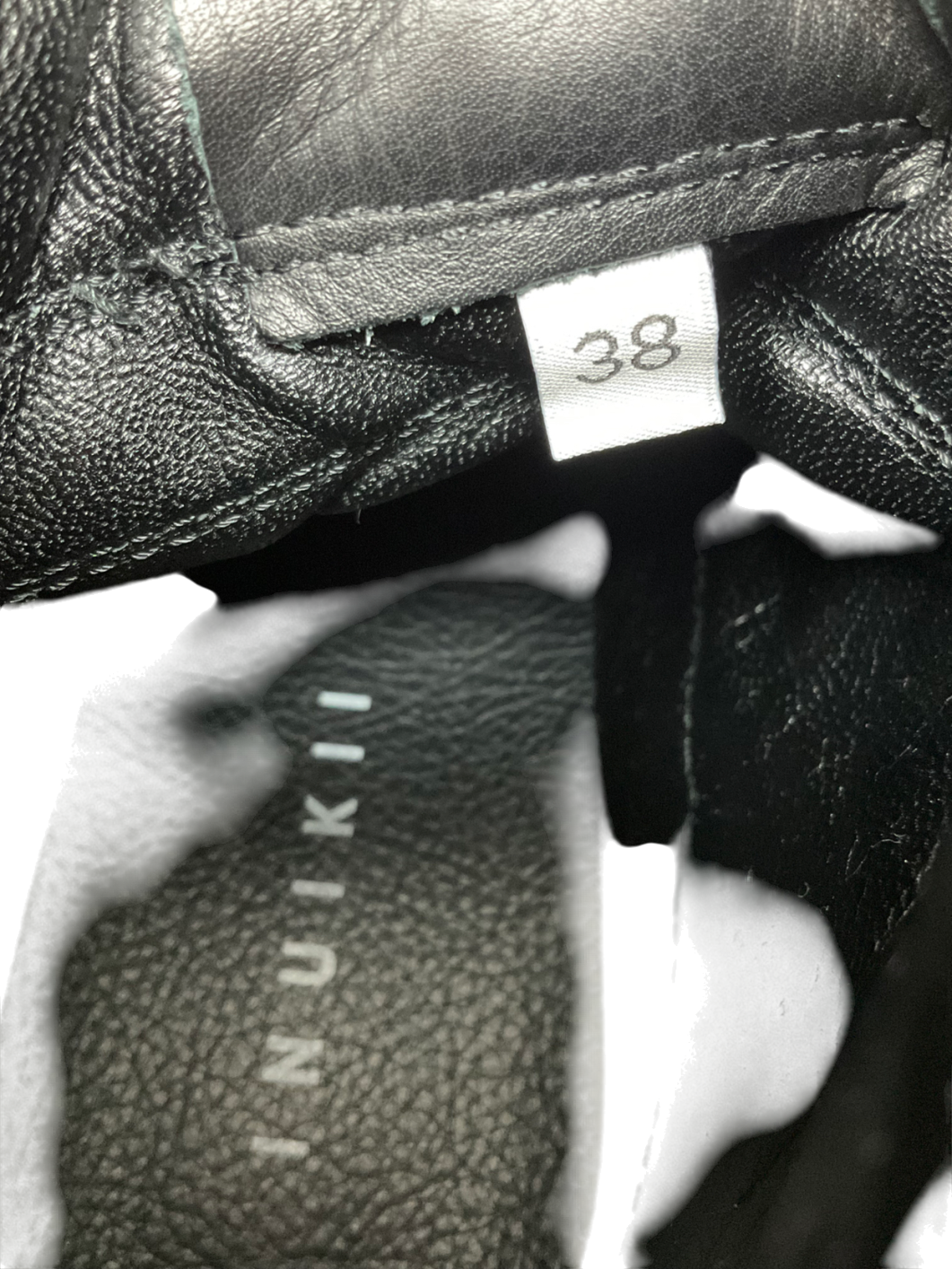 INUIKII Leather Matilda Black Platform Sneaker  Boots UK 5 EU 38 👠