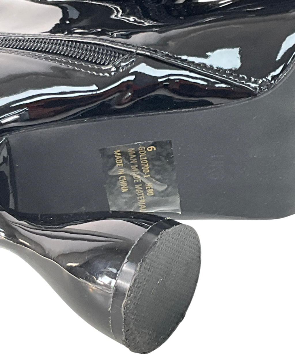 Ego Black Platform Knee High Boots UK 6 EU 39 👠