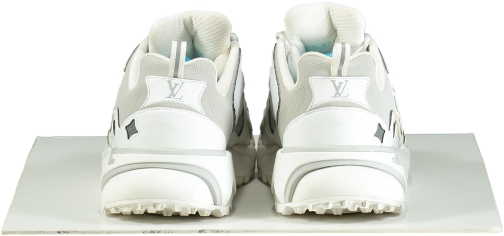 Louis Vuitton White / Grey LV Runner Tatic Trainers UK 6