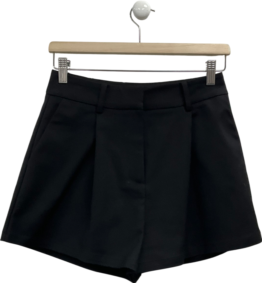 River Island Black High Waisted Shorts UK 6