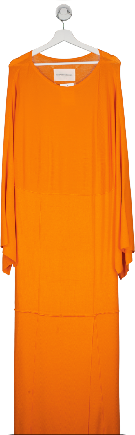 By Malene Birger Orange Harlim Knitted Maxi Dress UK M