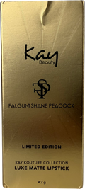 Kay Beauty X Falguni Shane Peacock Luxe Matte Lipstick Crimson Silk 4.2g