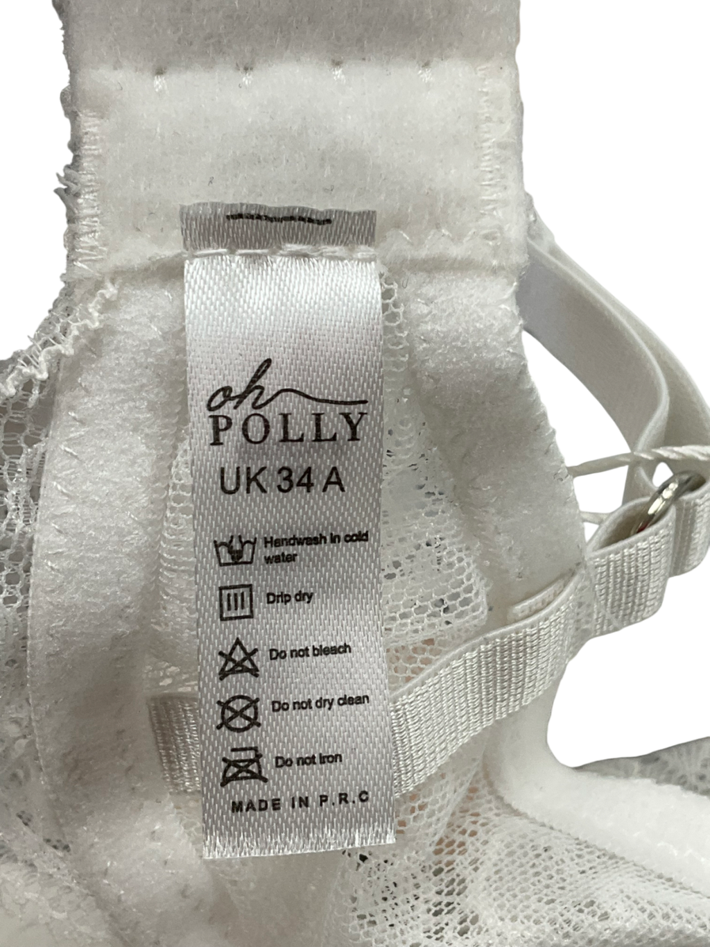 Oh Polly White Lace Bracelet UK 34A