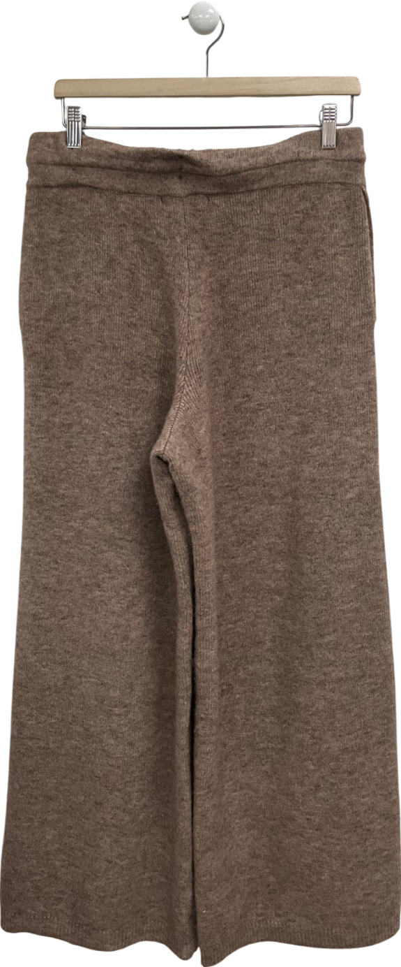 bo+tee Mid Rise Brown Leg Knitted Joggers UK M