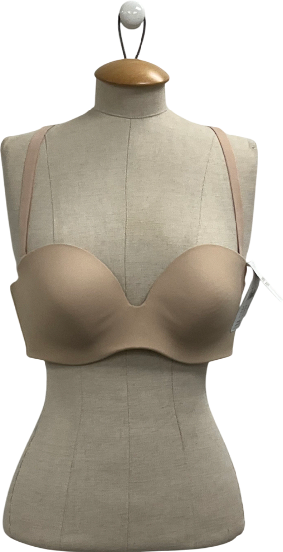 Simone Pérèle Beige Essentiel Multi-position Strapless Bra UK 38B